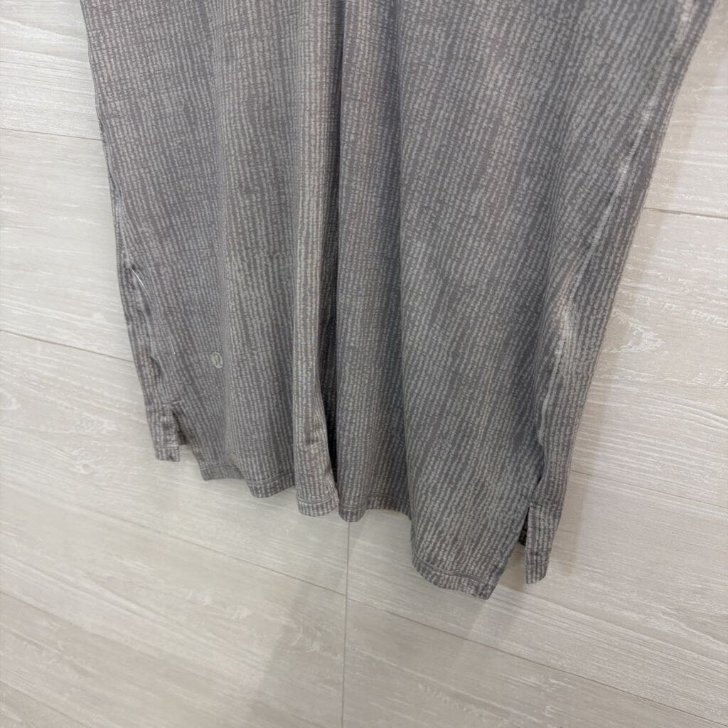 Lululemon Grey Print Short Sleeve Top Small