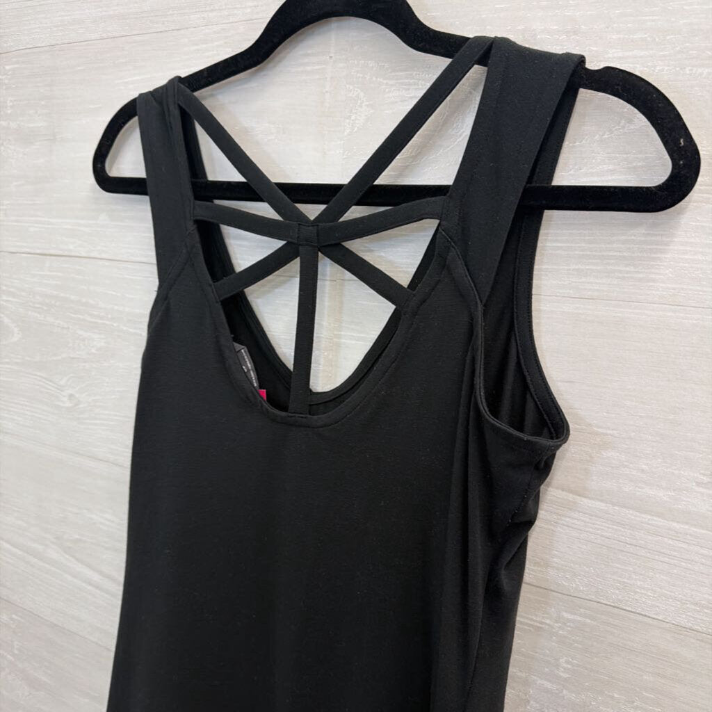 ExOfficio Black Strappy Back Sleeveless Dress Small