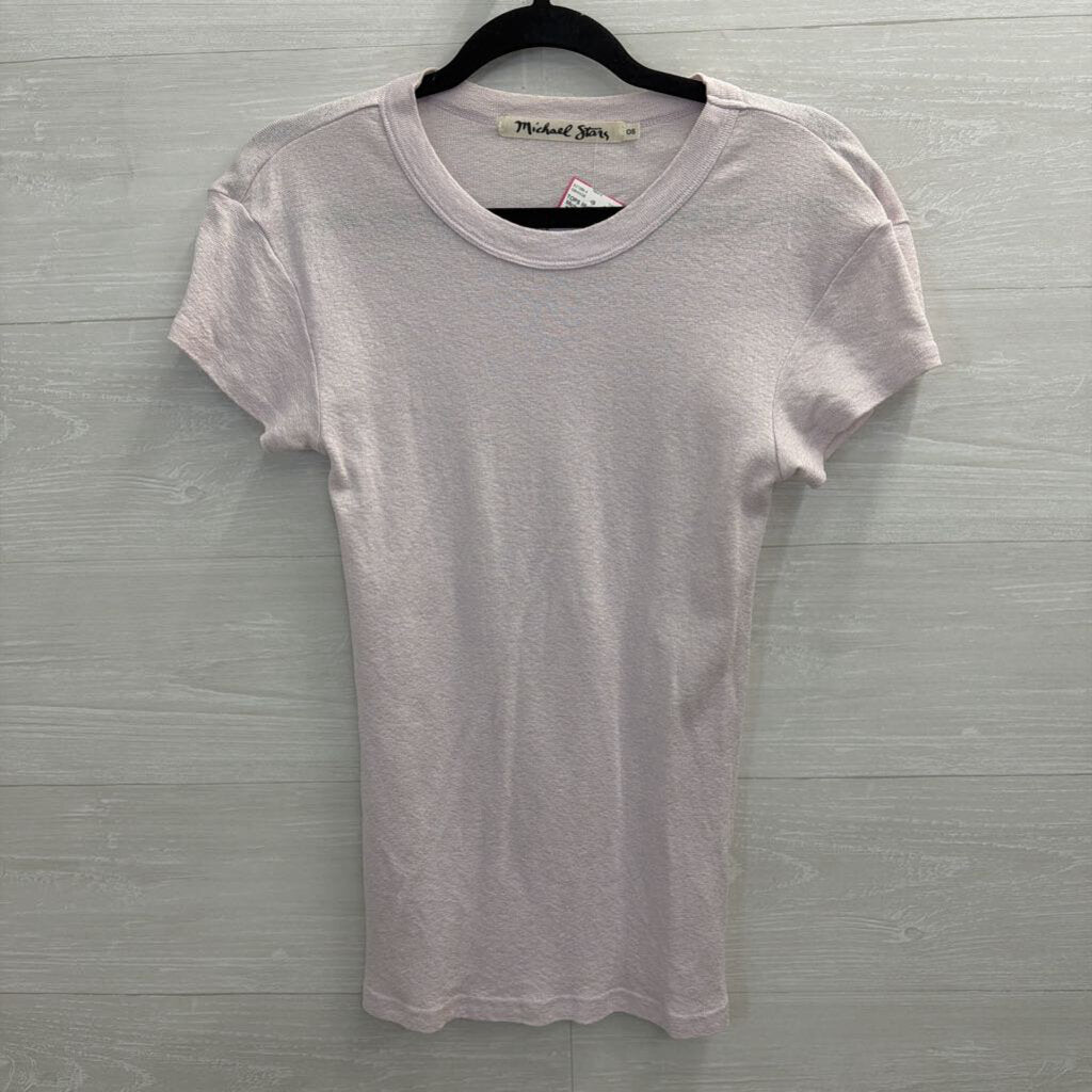 Michael Stars Pink Short Sleeve Top One Size