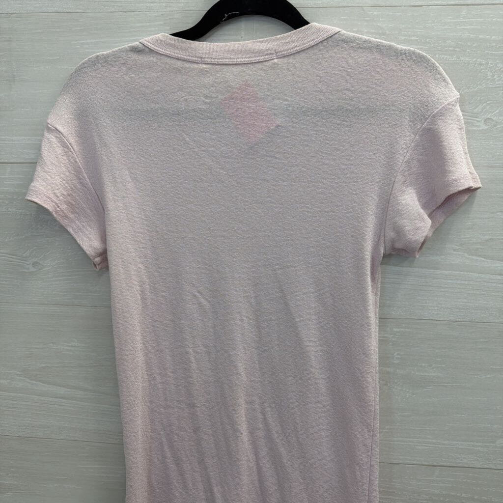 Michael Stars Pink Short Sleeve Top One Size