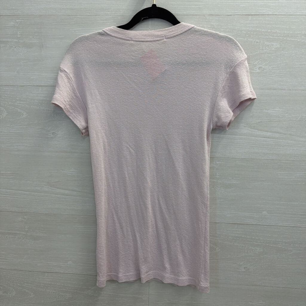Michael Stars Pink Short Sleeve Top One Size