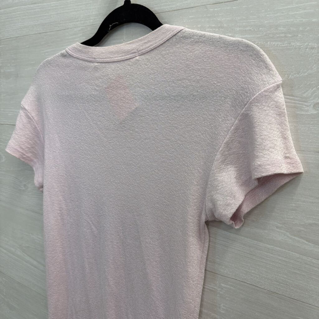 Michael Stars Pink Short Sleeve Top One Size