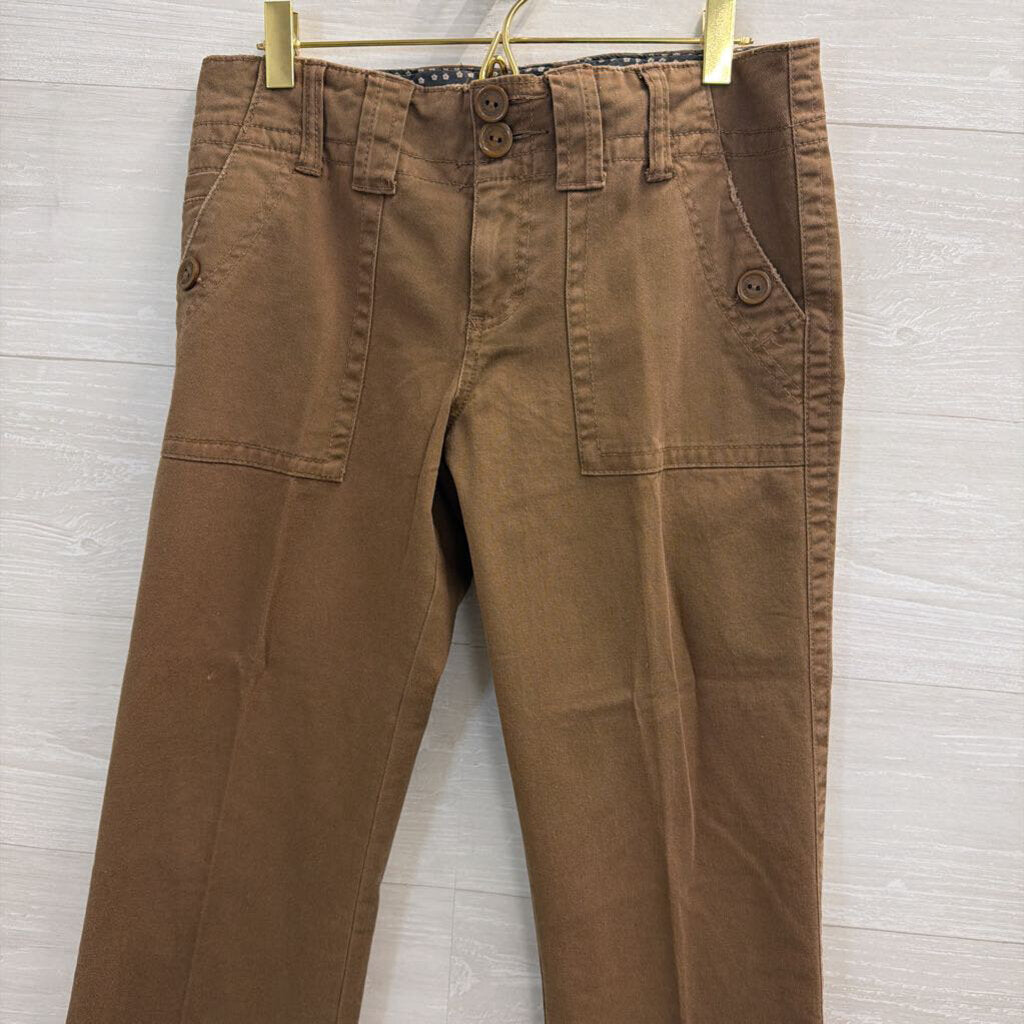Sanctuary Brown Wide Front Pocket Straight Leg Pants 27