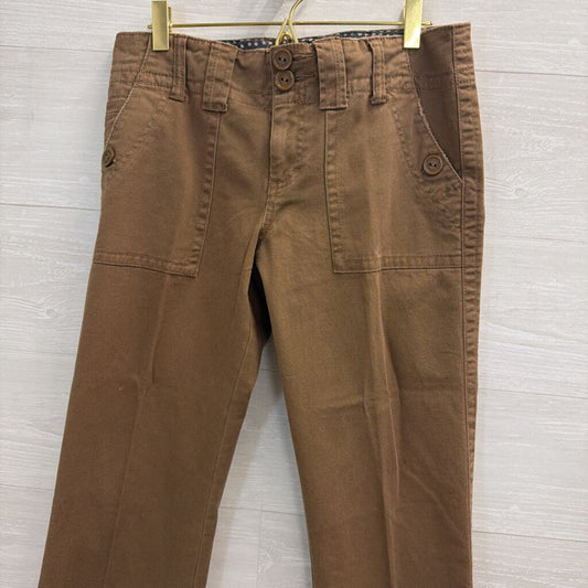 Sanctuary Brown Wide Front Pocket Straight Leg Pants 27