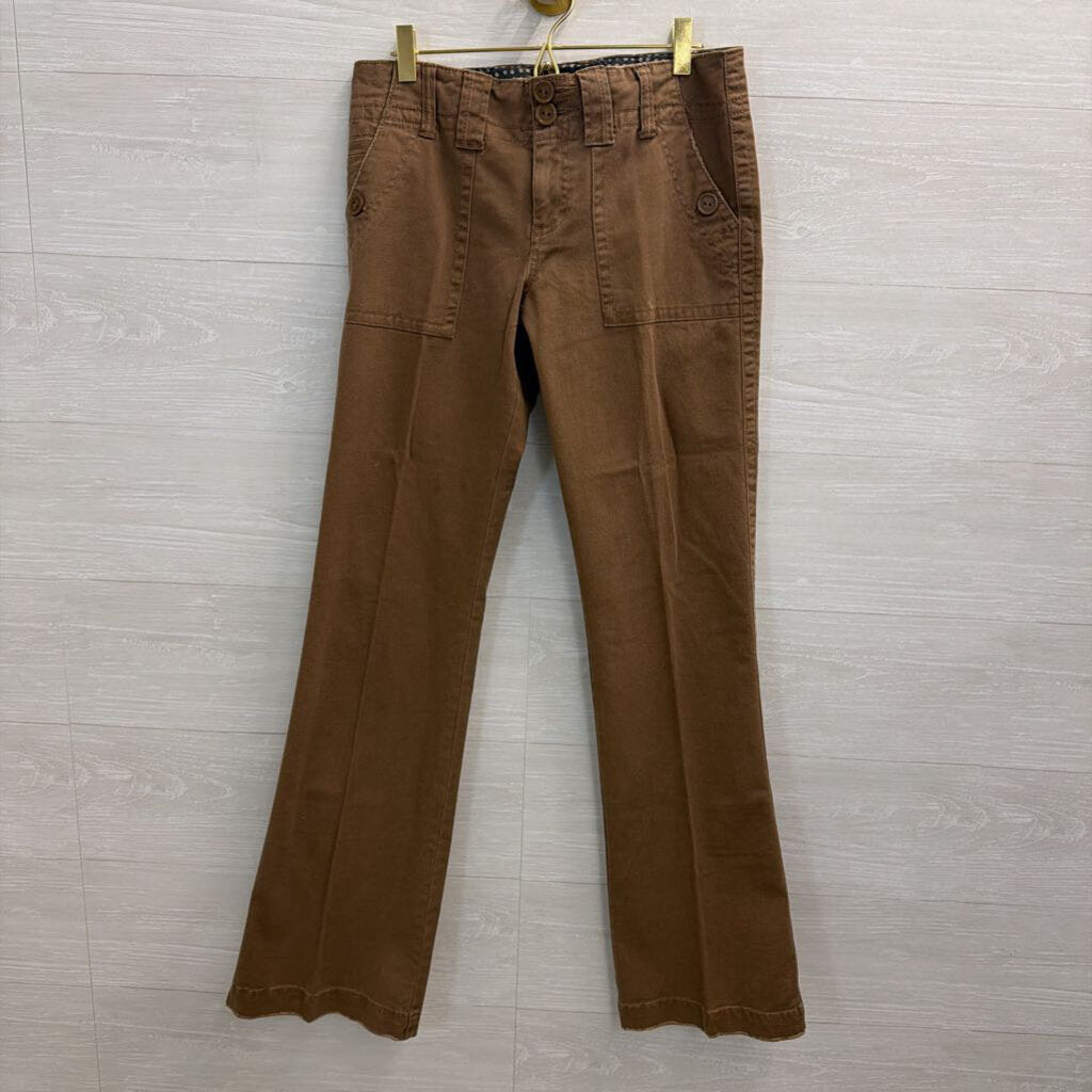 Sanctuary Brown Wide Front Pocket Straight Leg Pants 27