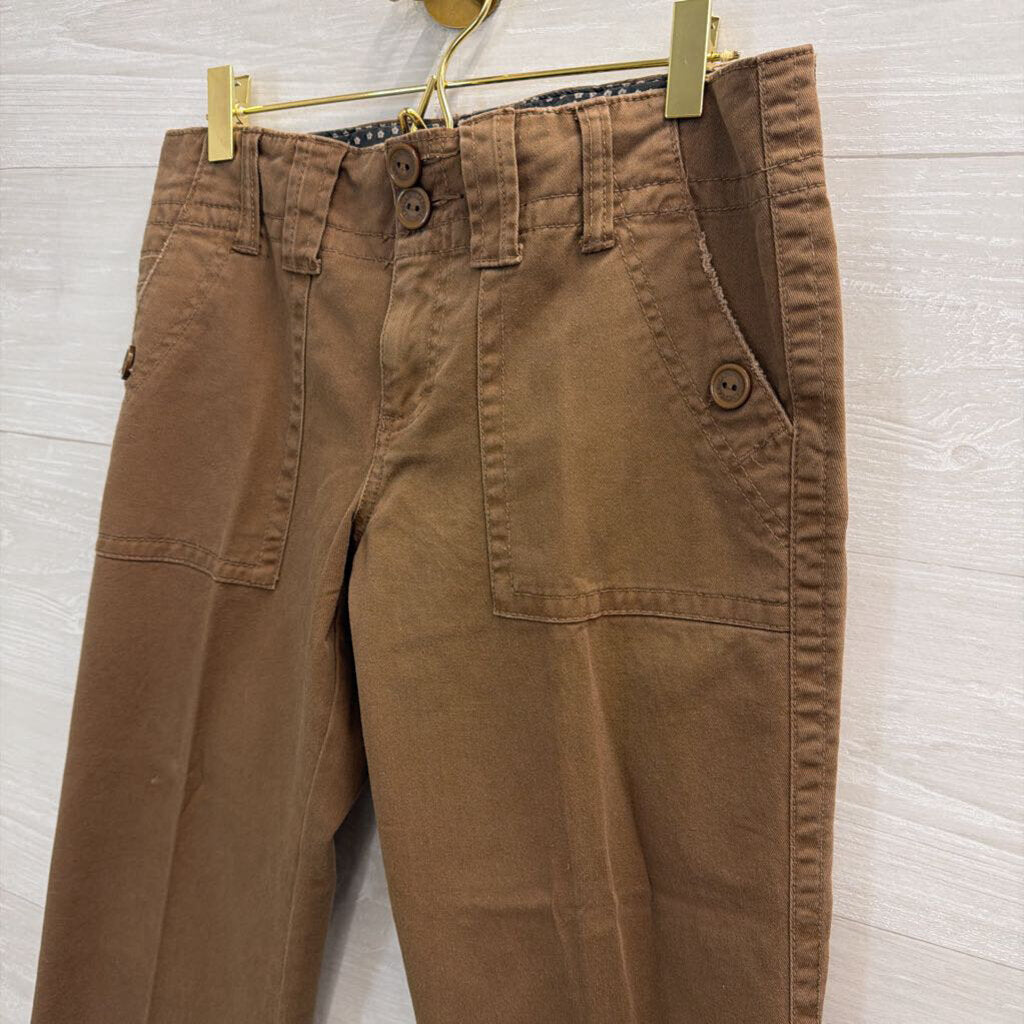 Sanctuary Brown Wide Front Pocket Straight Leg Pants 27