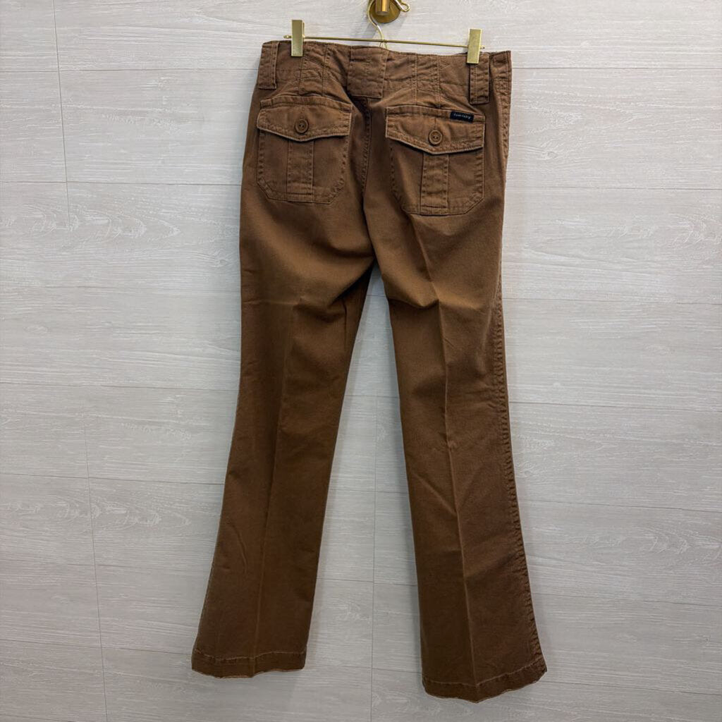 Sanctuary Brown Wide Front Pocket Straight Leg Pants 27