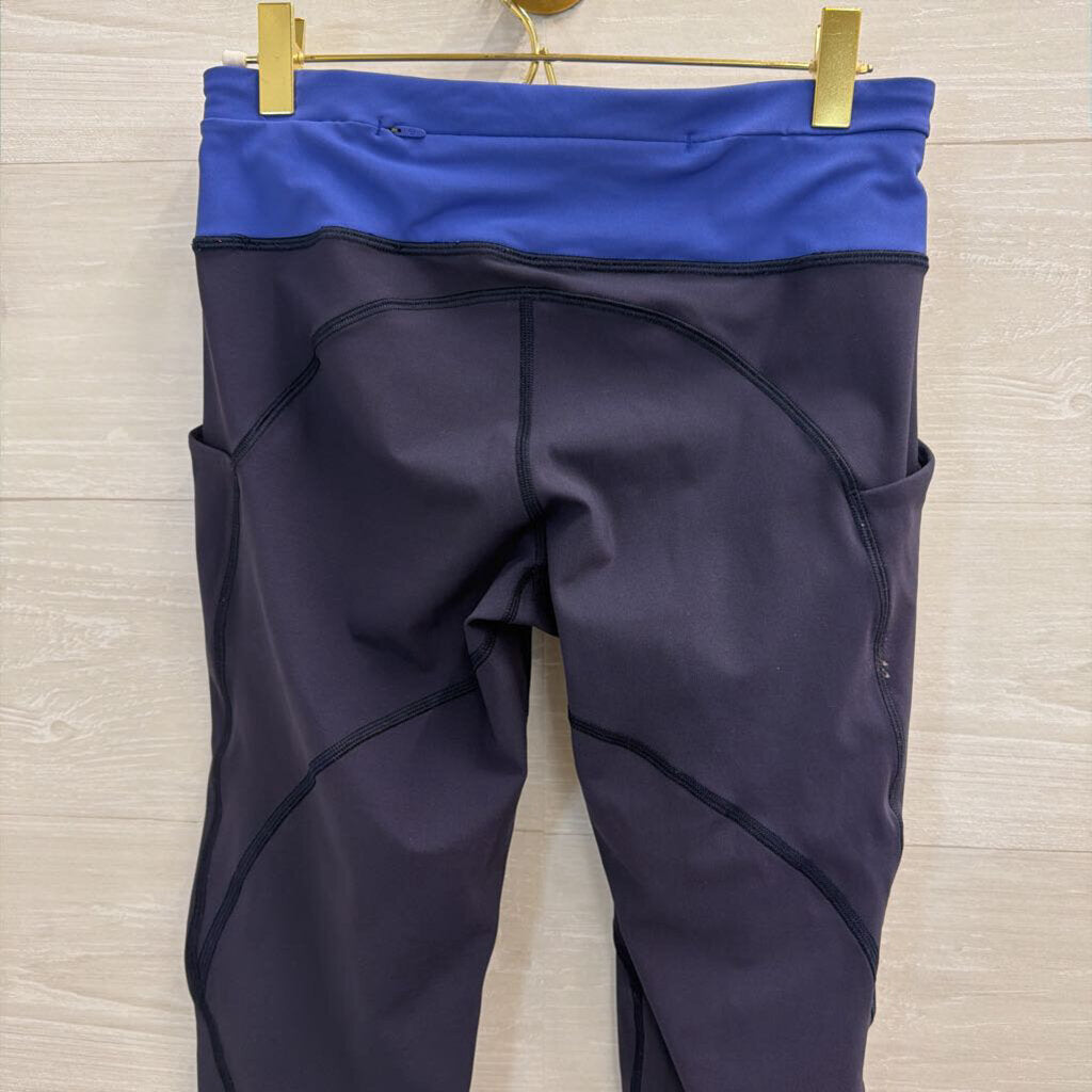 Lululemon Navy/ Blue Cropped Athletic Leggings 6