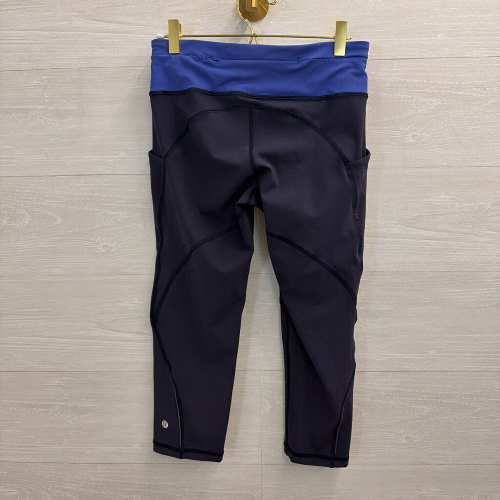 Lululemon Navy/ Blue Cropped Athletic Leggings 6