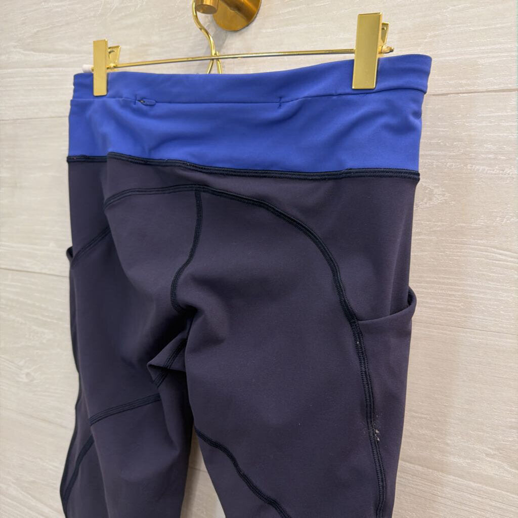 Lululemon Navy/ Blue Cropped Athletic Leggings 6
