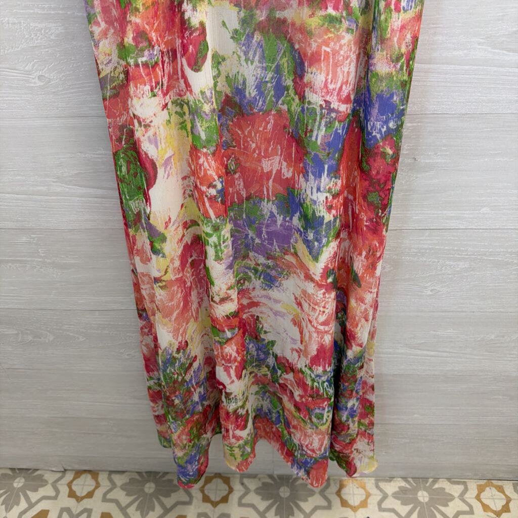 Jack White/ Multi Print Maxi Dress 6