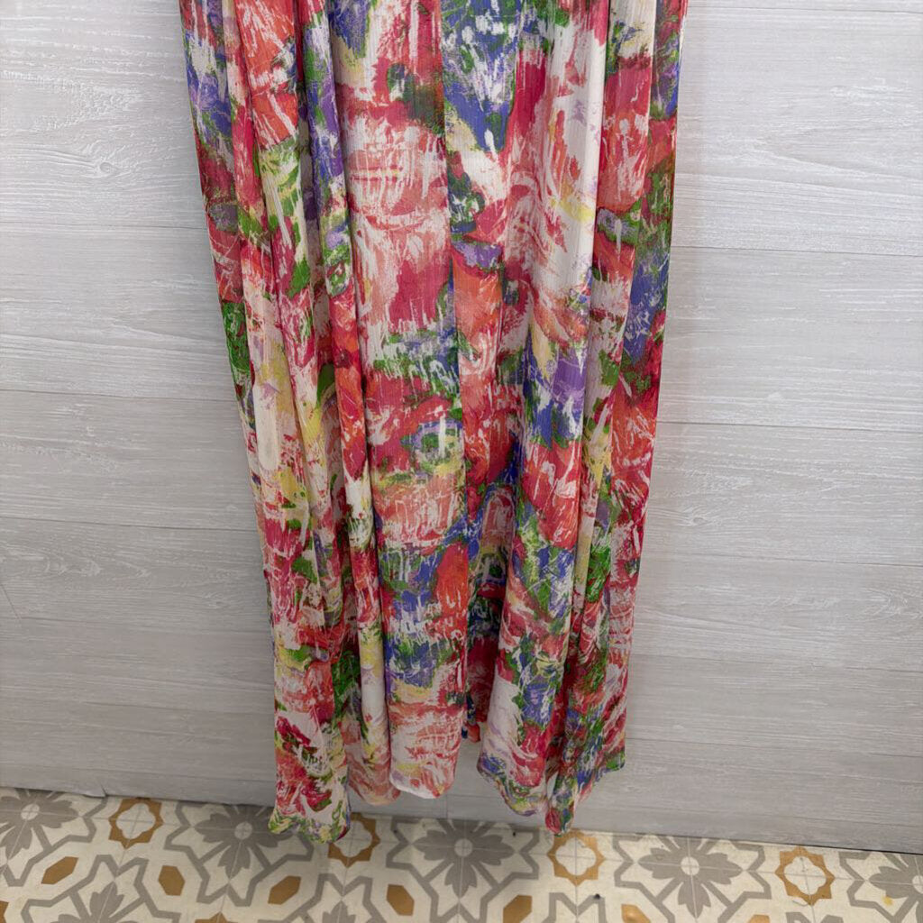 Jack White/ Multi Print Maxi Dress 6