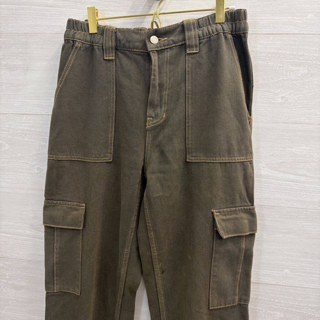 PacSun Green Wide Leg Cargo Pants Medium