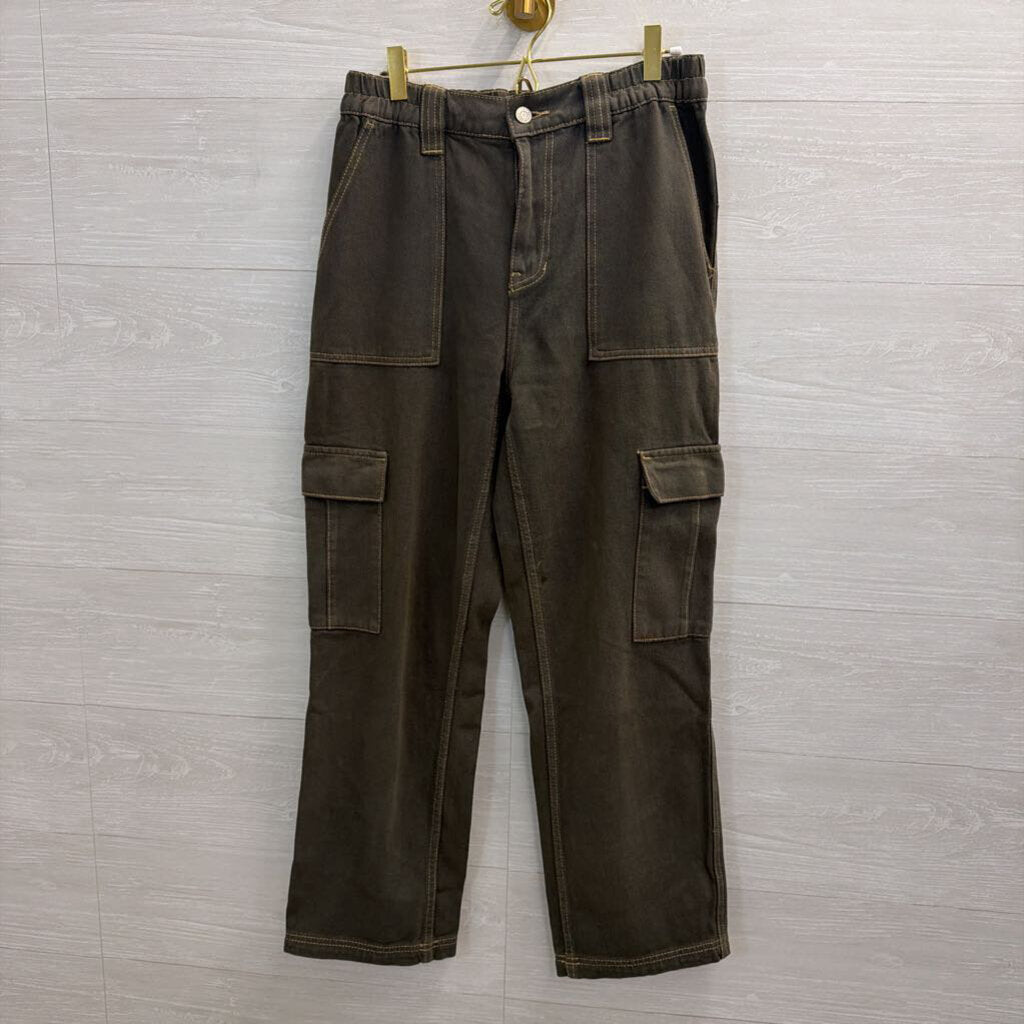 PacSun Green Wide Leg Cargo Pants Medium