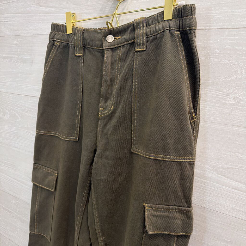 PacSun Green Wide Leg Cargo Pants Medium