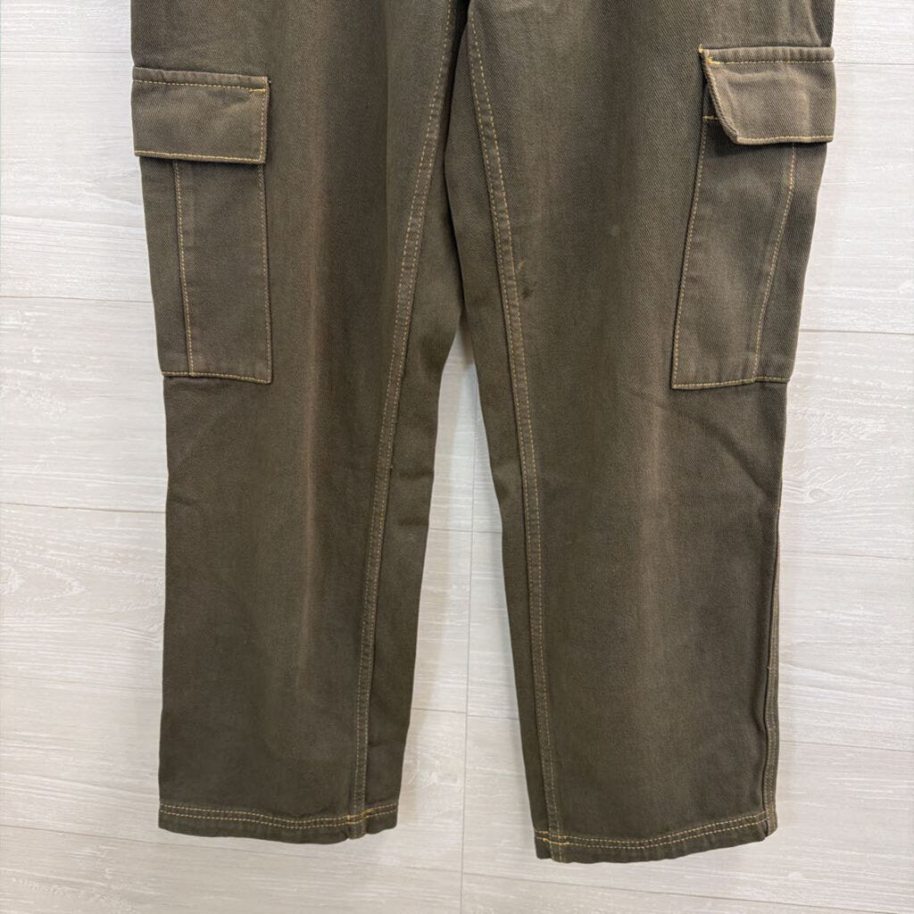 PacSun Green Wide Leg Cargo Pants Medium