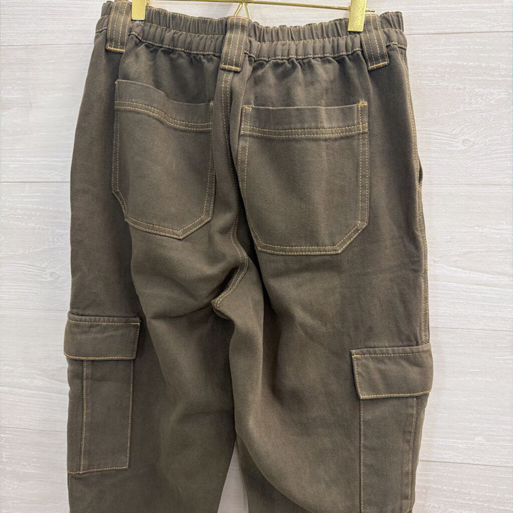 PacSun Green Wide Leg Cargo Pants Medium