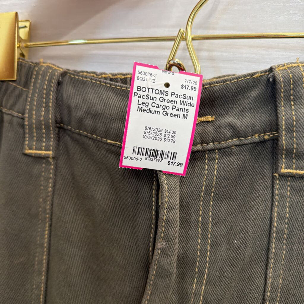 PacSun Green Wide Leg Cargo Pants Medium