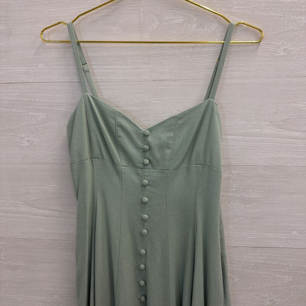 Taylor Green Button Front Midi Dress 2