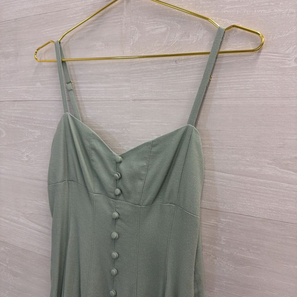 Taylor Green Button Front Midi Dress 2