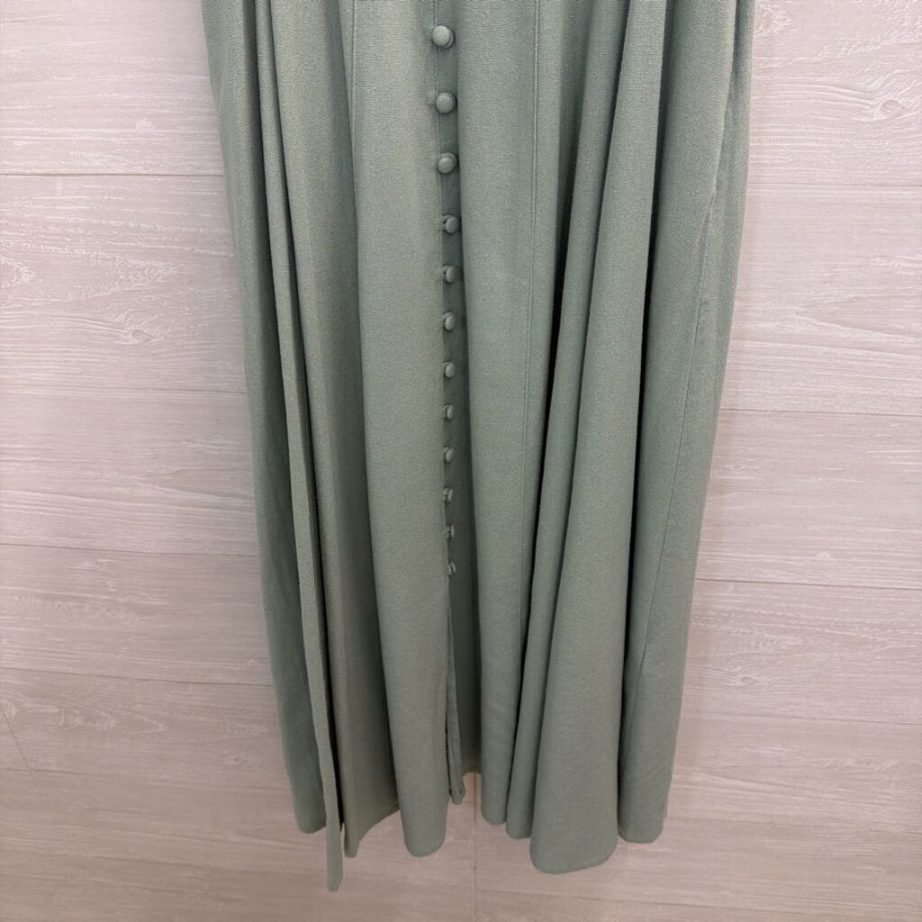 Taylor Green Button Front Midi Dress 2
