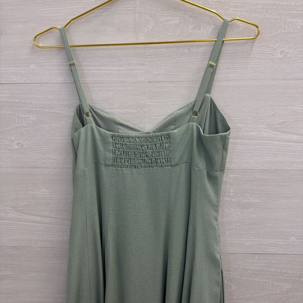 Taylor Green Button Front Midi Dress 2