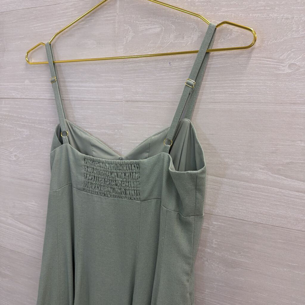Taylor Green Button Front Midi Dress 2