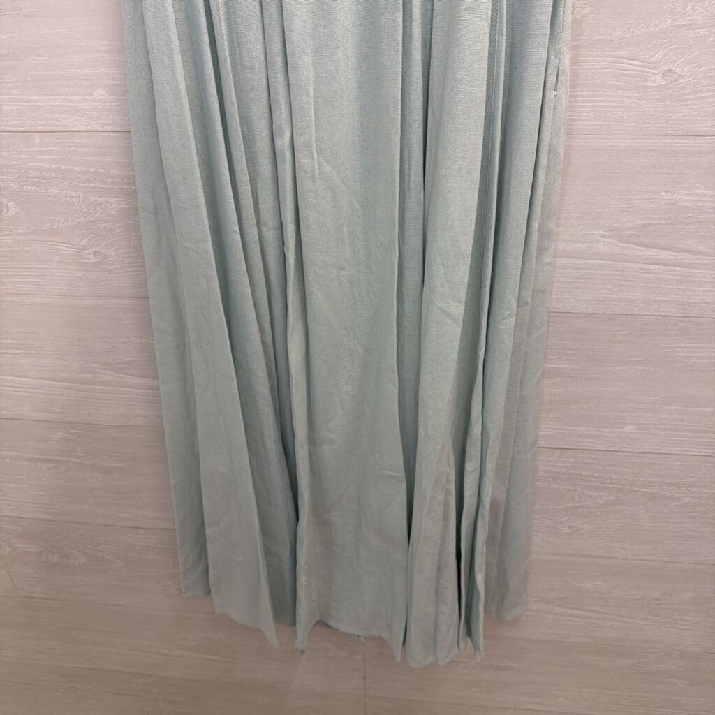 Taylor Blue Short Sleeve Button Front Midi Dress 2