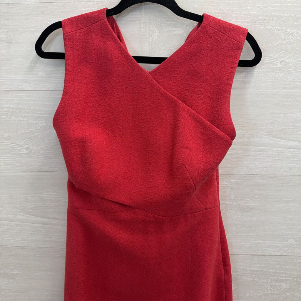 Jason Wu Red Sleeveless Structured Dress 4