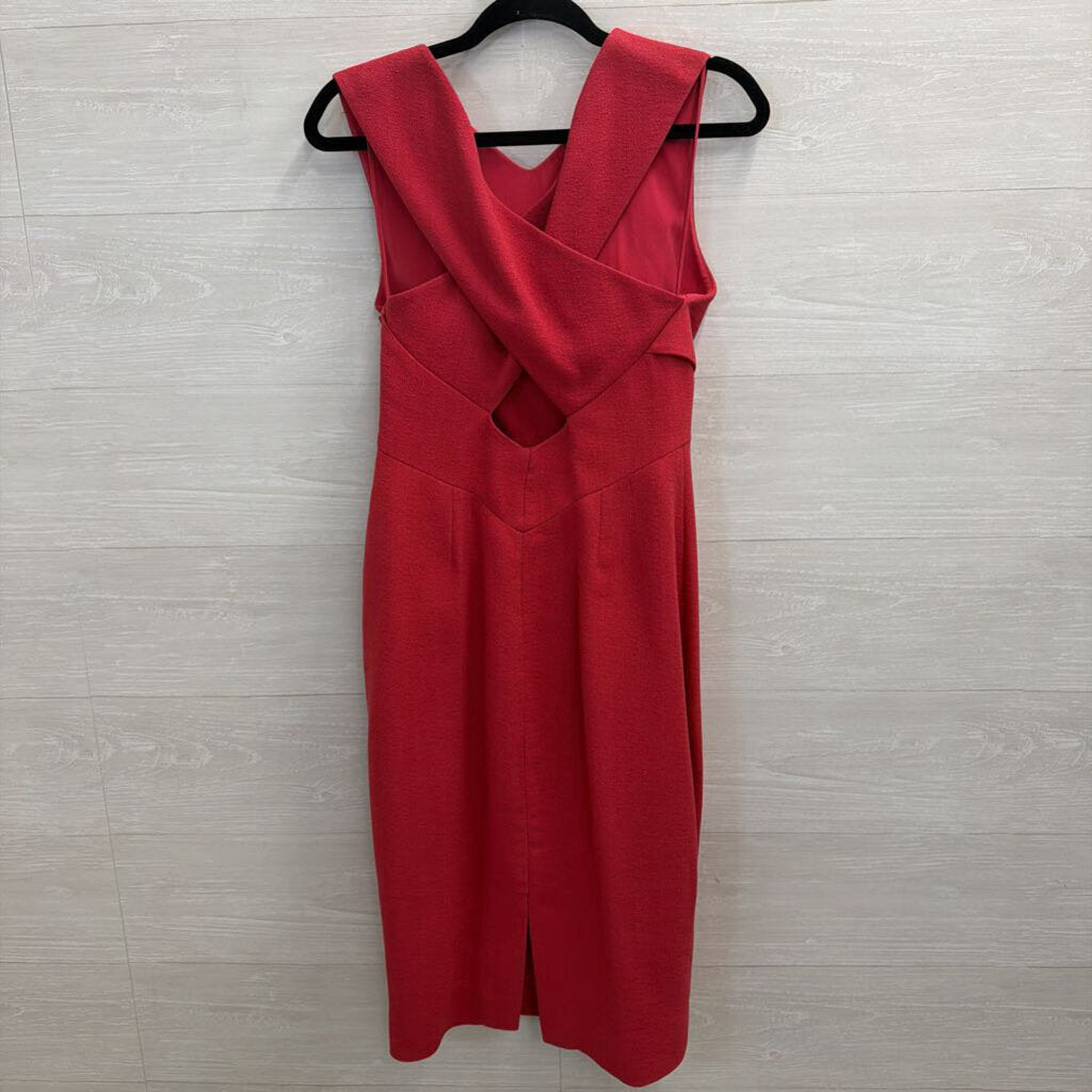 Jason Wu Red Sleeveless Structured Dress 4