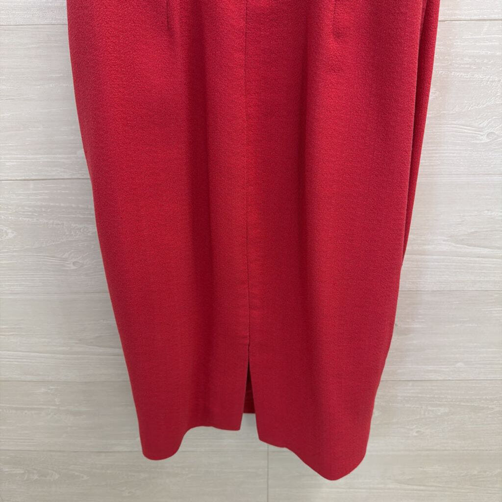 Jason Wu Red Sleeveless Structured Dress 4