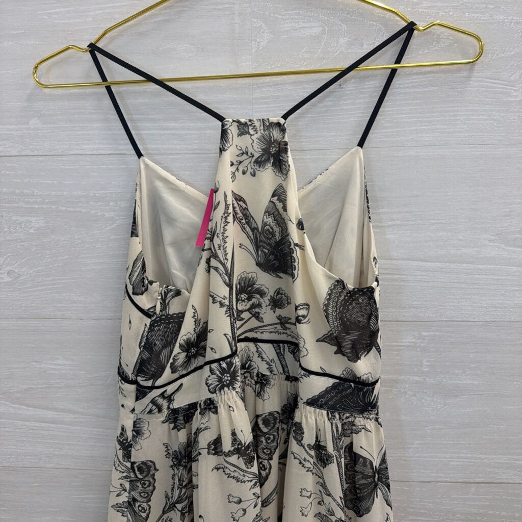 Loft Cream/ Black Print Dress 2
