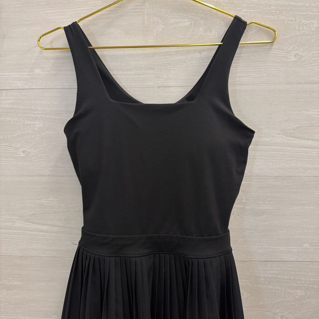 Black Pleated Skirt Athletic Dress Small