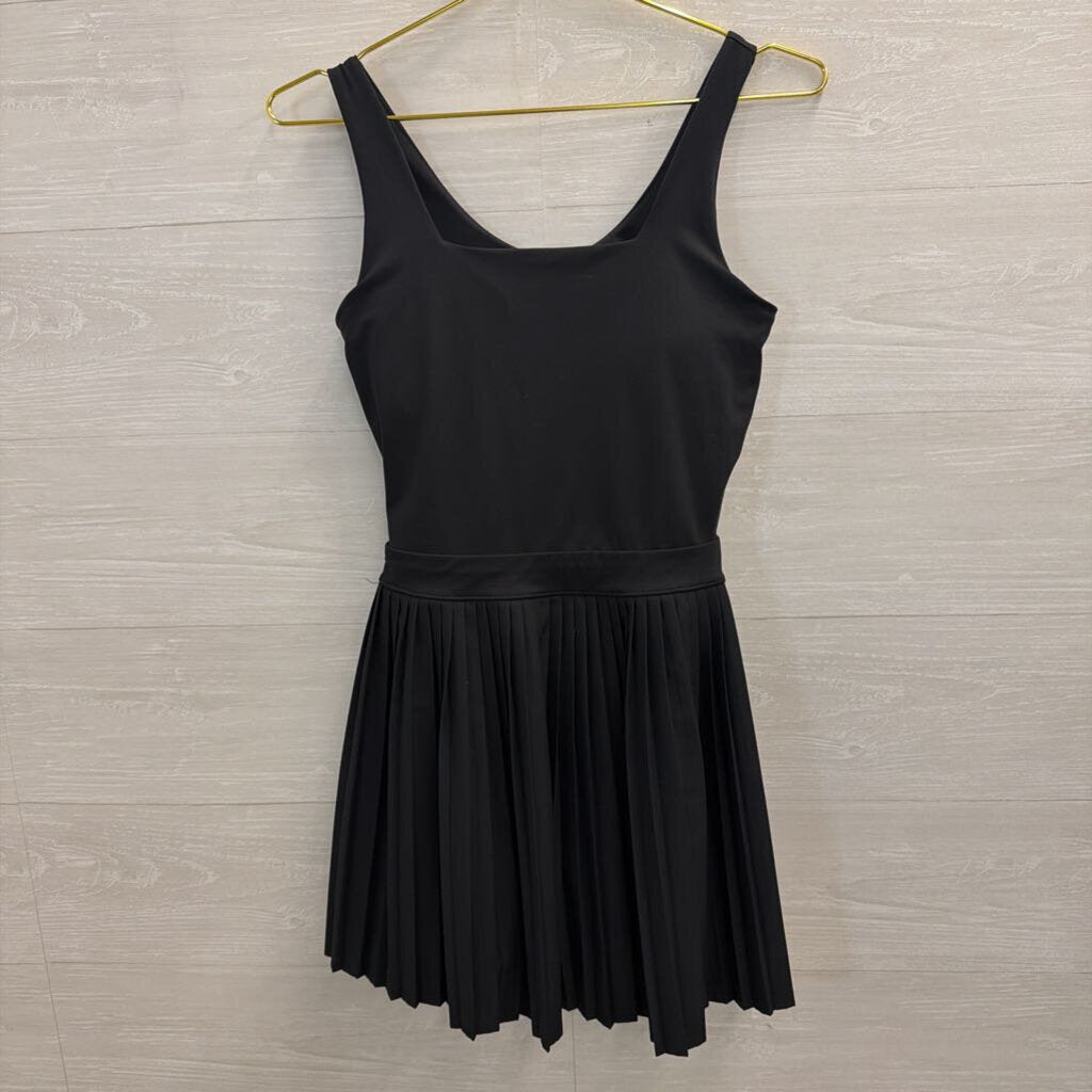 Black Pleated Skirt Athletic Dress Small