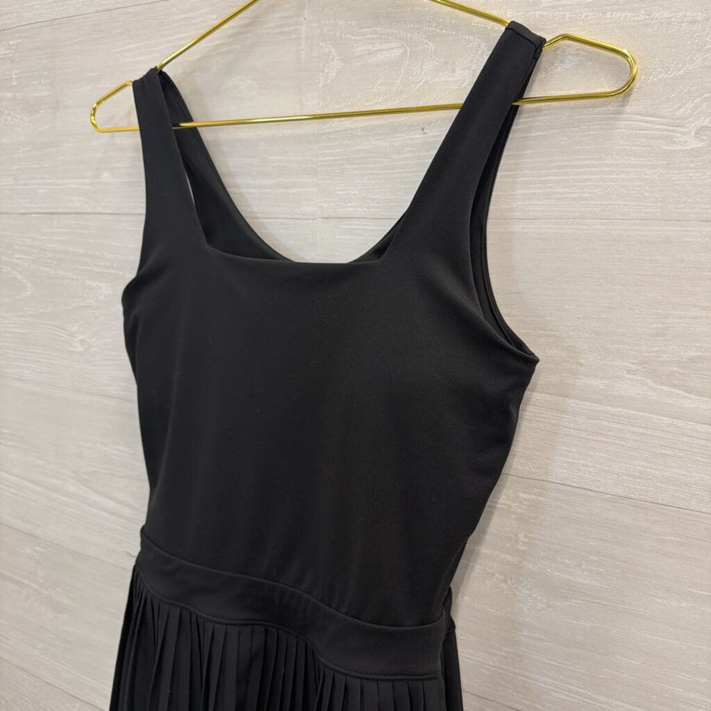 Black Pleated Skirt Athletic Dress Small