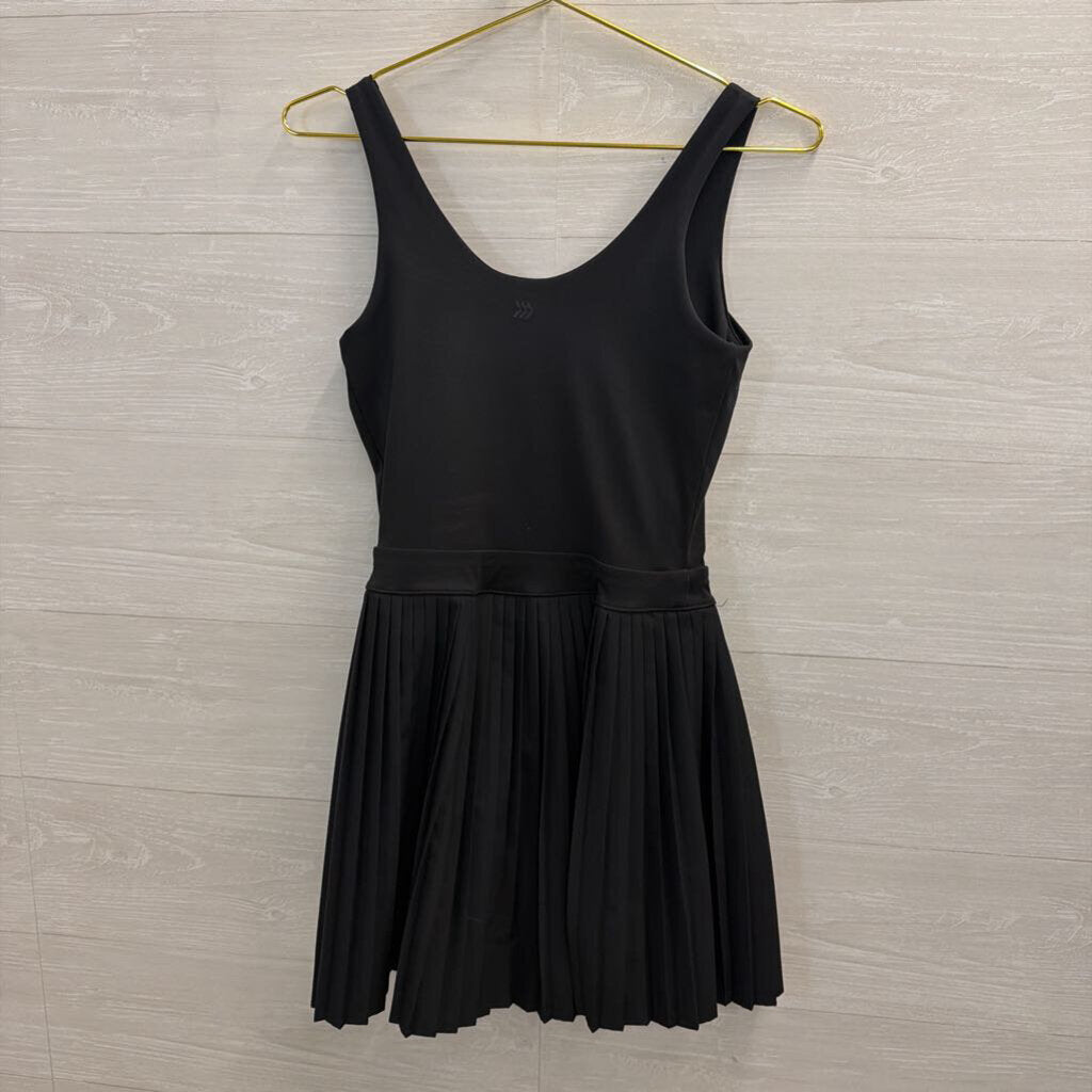 Black Pleated Skirt Athletic Dress Small