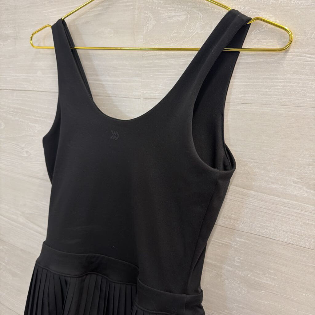 Black Pleated Skirt Athletic Dress Small