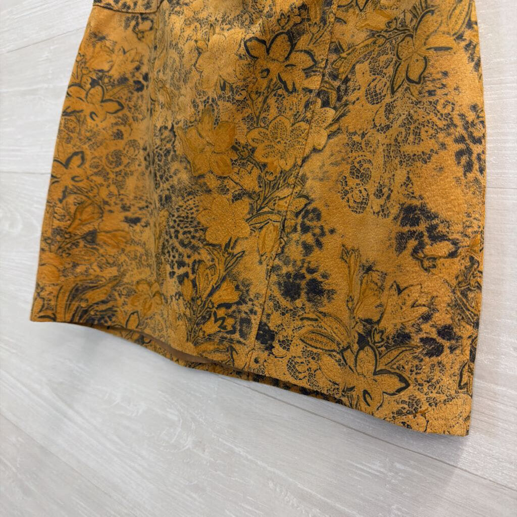 Express Brown / Black Print Mini Skirt 4