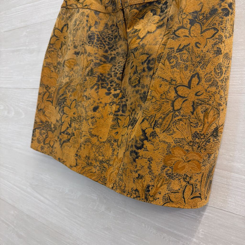 Express Brown / Black Print Mini Skirt 4