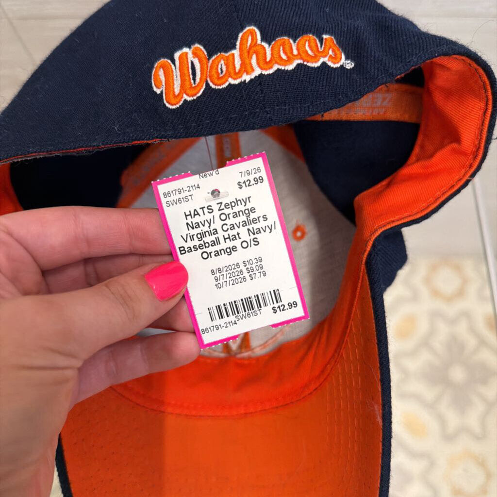 Navy/ Orange Virginia Cavaliers Baseball Hat