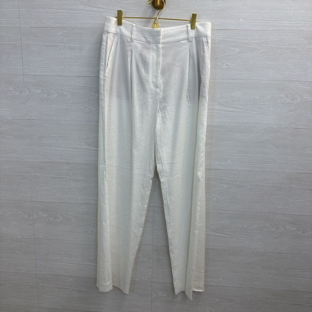 Loft White Wide Leg Peyton Trouser Pants 6