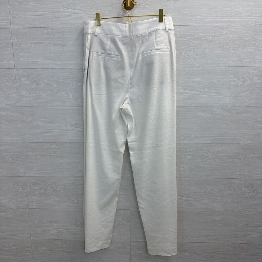 Loft White Wide Leg Peyton Trouser Pants 6