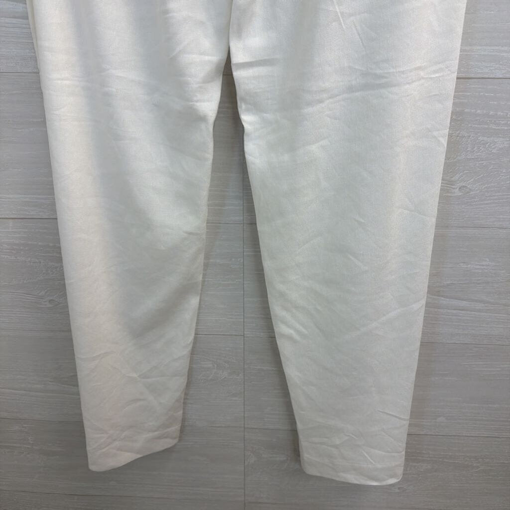 Loft White Wide Leg Peyton Trouser Pants 6