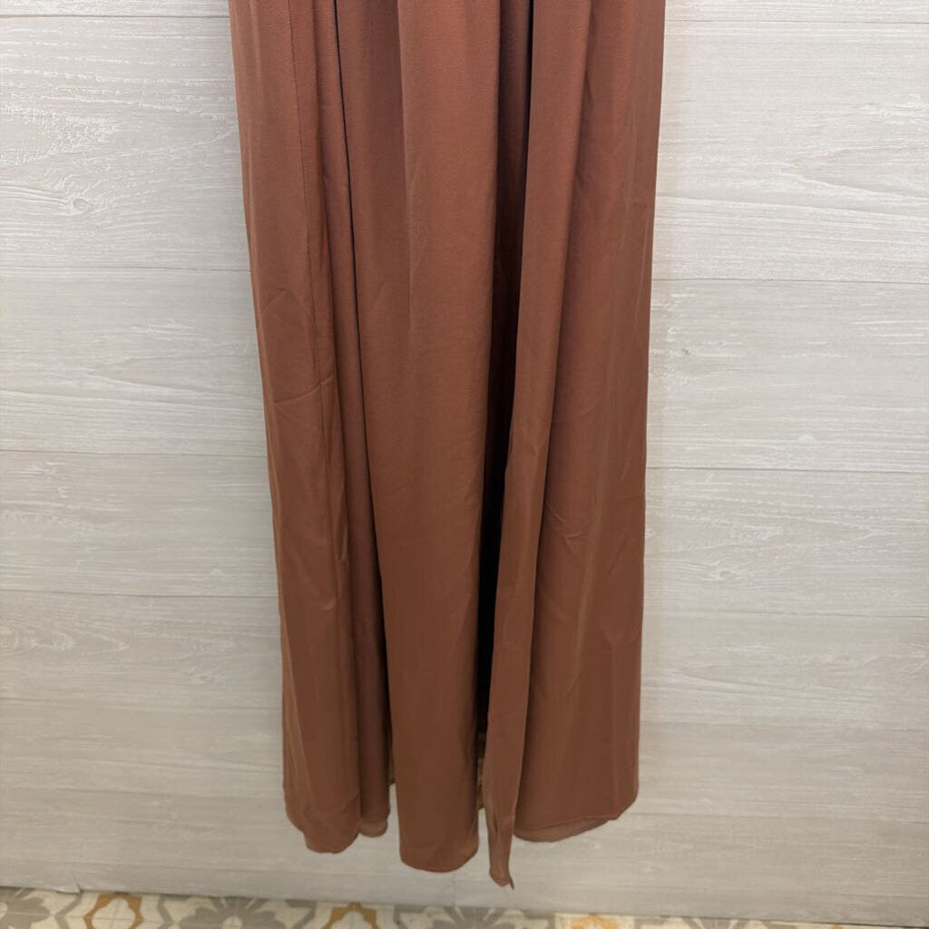 Showpo Dusty Rose Silky Maxi Dress 4