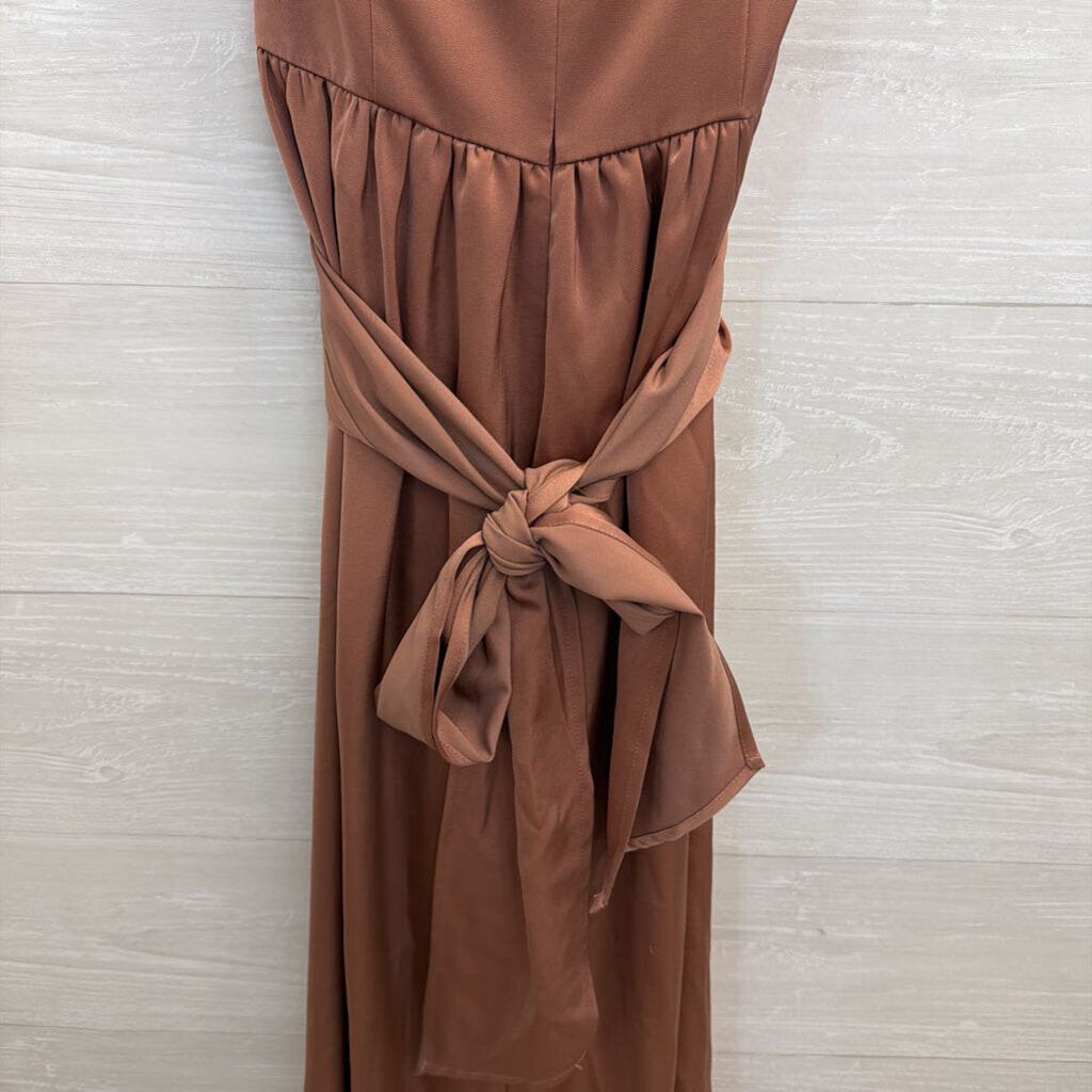 Showpo Dusty Rose Silky Maxi Dress 4