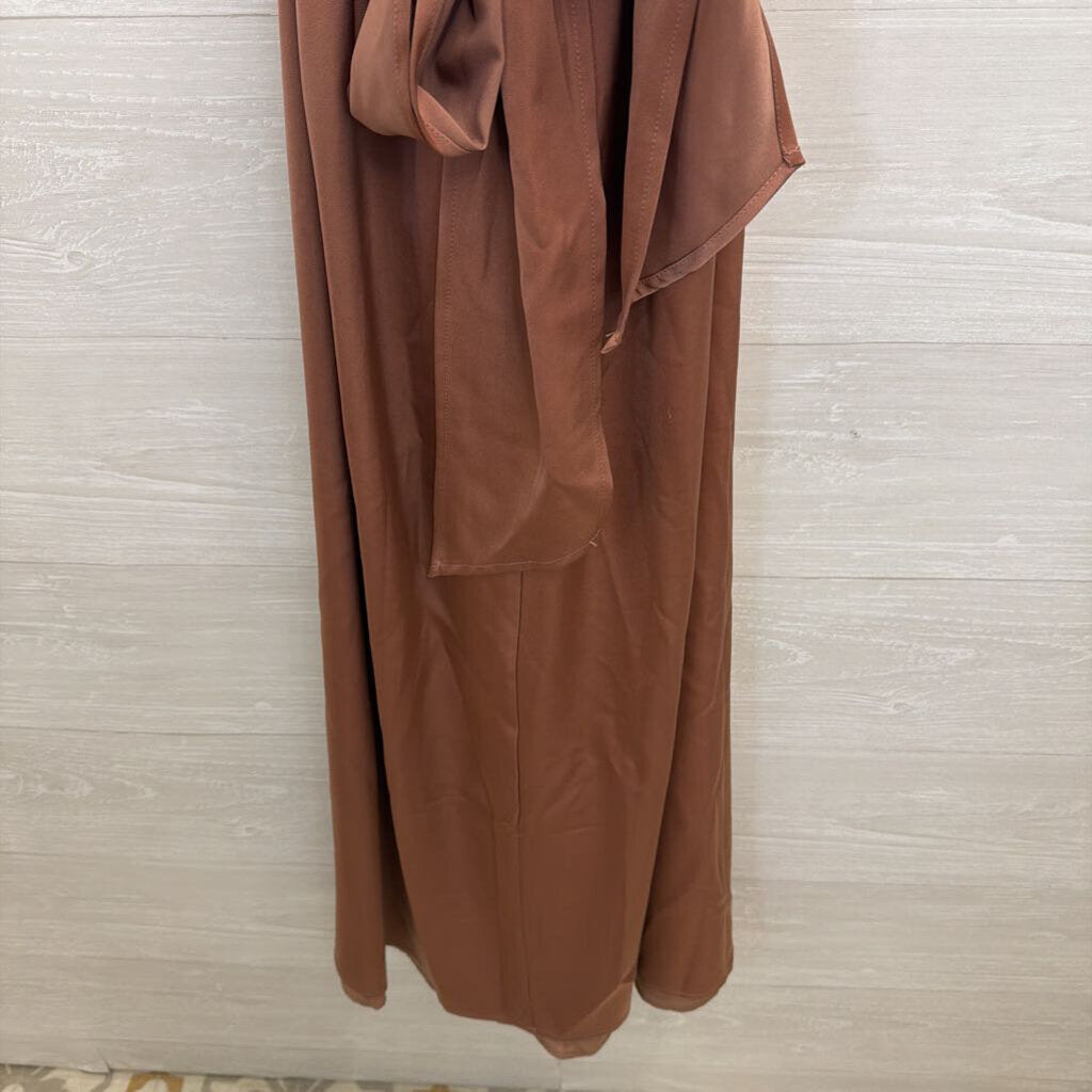Showpo Dusty Rose Silky Maxi Dress 4