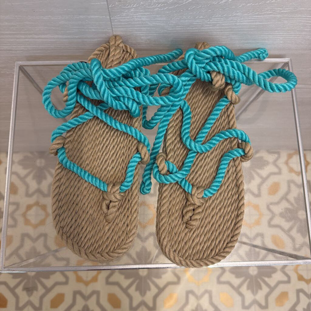 Nomadic State of Mind Natural/ Blue Rope Sandals 36