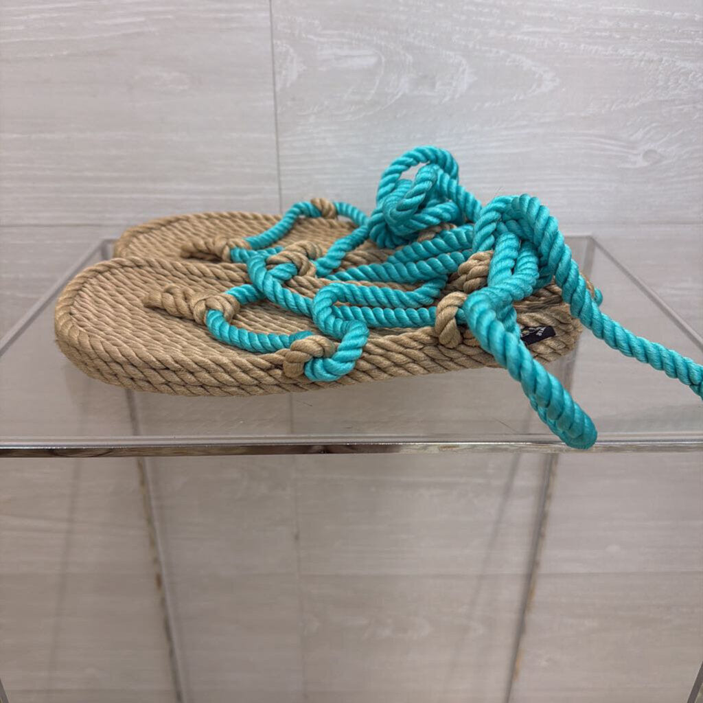 Nomadic State of Mind Natural/ Blue Rope Sandals 36