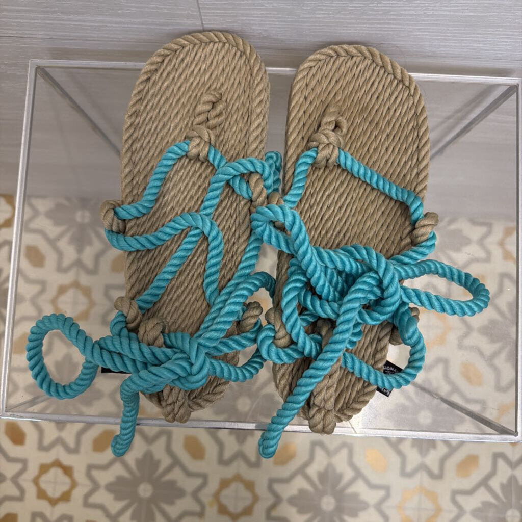 Nomadic State of Mind Natural/ Blue Rope Sandals 36