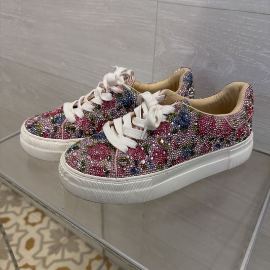 Betsey Johnson Sidny Rhinestone Sneakers 6